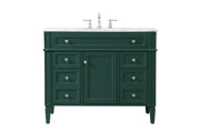 Elegant Lighting - VF12542GN - Single Bathroom Vanity - Park Avenue - green