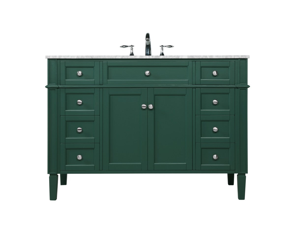 Elegant Lighting - VF12548GN - Single Bathroom Vanity - Park Avenue - green