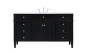 Elegant Lighting - VF12560BK - Single Bathroom Vanity - Park Avenue - black