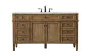 Elegant Lighting - VF12560DW - Single Bathroom Vanity - Park Avenue - driftwood