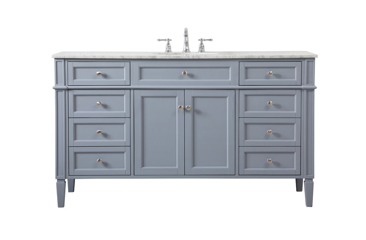Elegant Lighting - VF12560GR - Single Bathroom Vanity - Park Avenue - grey
