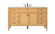 Elegant Lighting - VF12560NW - Single Bathroom Vanity - Park Avenue - natural wood