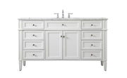 Elegant Lighting - VF12560WH - Single Bathroom Vanity - Park Avenue - white