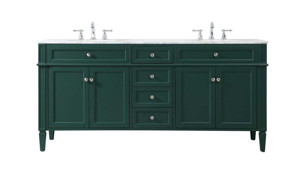 Elegant Lighting - VF12572DGN - Double Bathroom Vanity - Park Avenue - green