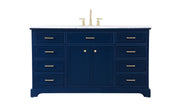 Elegant Lighting - VF15060BL - Single Bathroom Vanity - Americana - blue