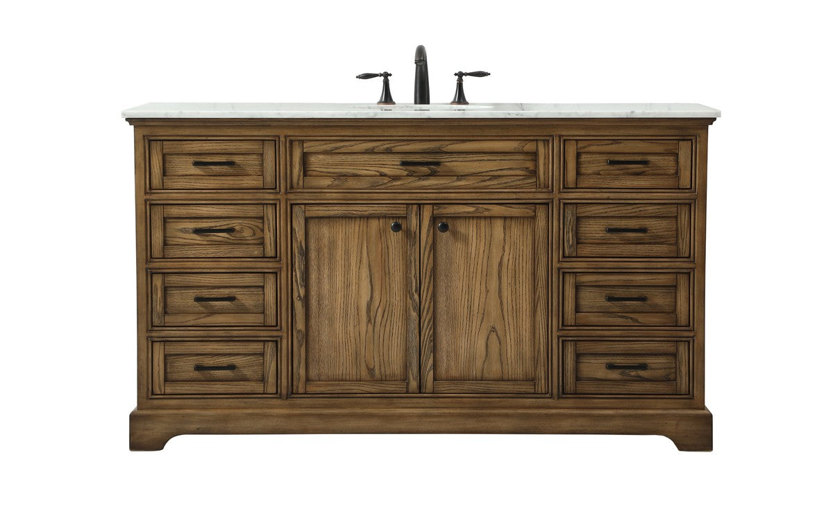 Elegant Lighting - VF15060DW - Single Bathroom Vanity - Americana - driftwood