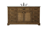 Elegant Lighting - VF15060DW - Single Bathroom Vanity - Americana - driftwood