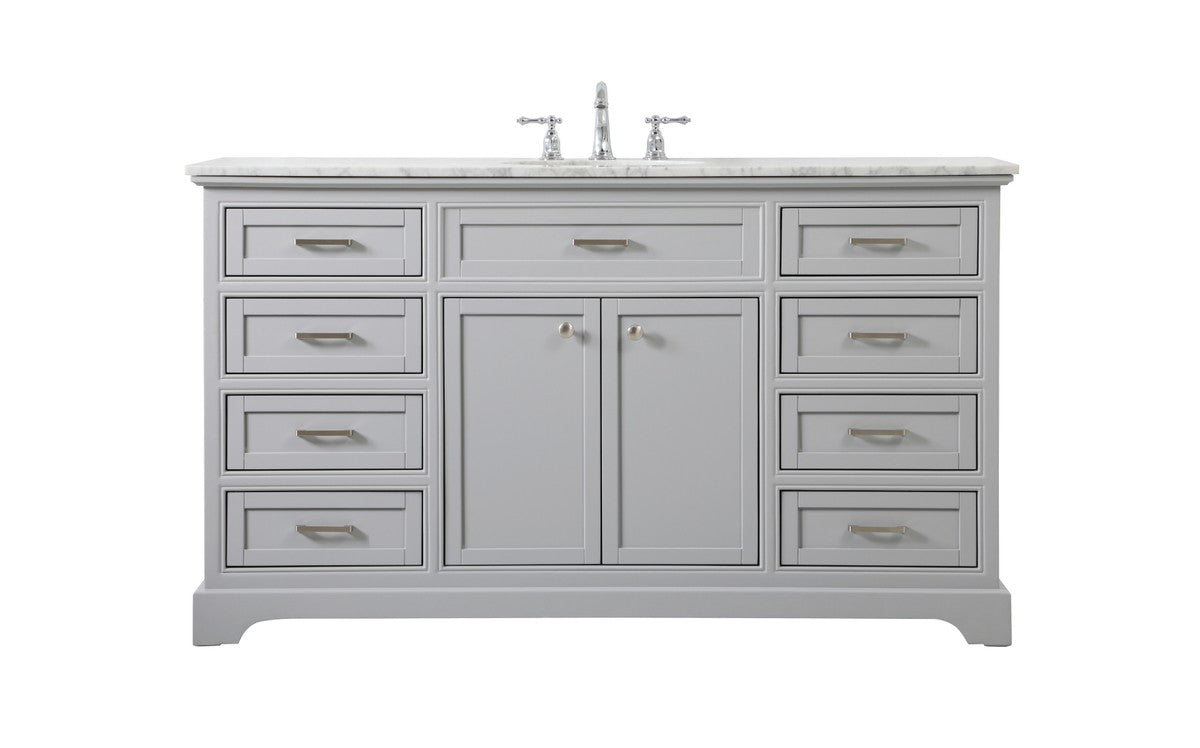 Elegant Lighting - VF15060GR - Single Bathroom Vanity - Americana - grey