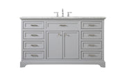 Elegant Lighting - VF15060GR - Single Bathroom Vanity - Americana - grey