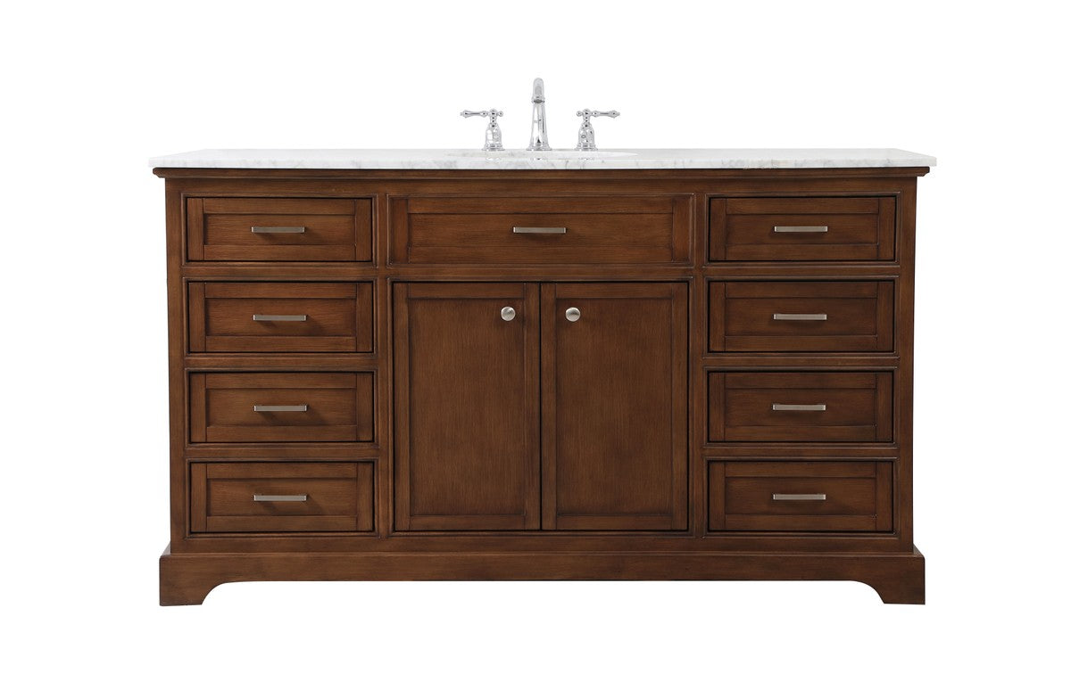 Elegant Lighting - VF15060TK - Single Bathroom Vanity - Americana - teak
