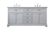 Elegant Lighting - VF15072DGR - Double Bathroom Vanity - Americana - grey