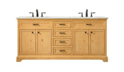 Elegant Lighting - VF15072DNW - Double Bathroom Vanity - Americana - natural wood