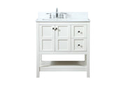Elegant Lighting - VF16432WH-BS - Vanity Sink Set - Theo - white