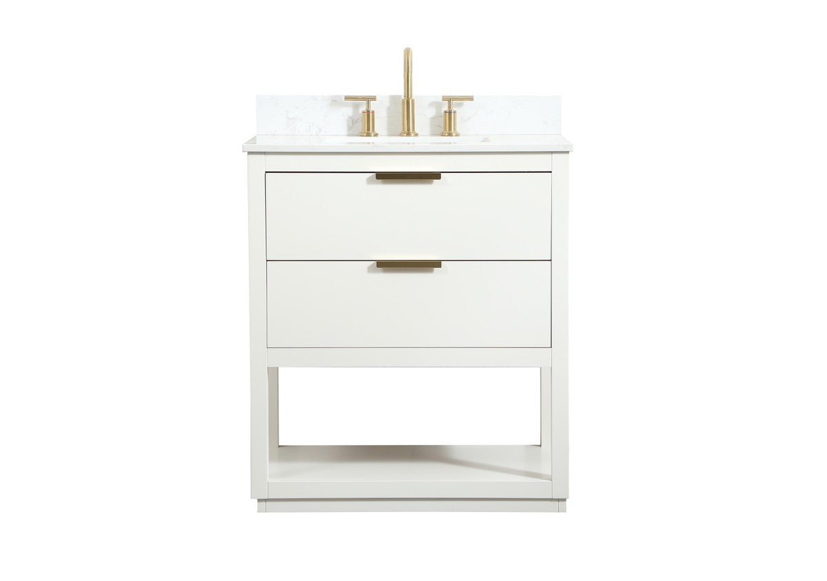 Elegant Lighting - VF19230WH-BS - Vanity Sink Set - Larkin - white