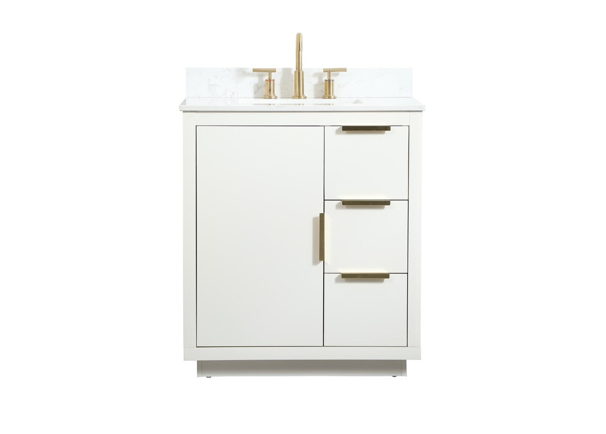 Elegant Lighting - VF19430WH-BS - Vanity Sink Set - Blake - white