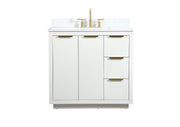 Elegant Lighting - VF19436WH-BS - Vanity Sink Set - Blake - white