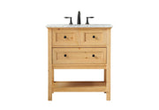 Elegant Lighting - VF27030NW - Single Bathroom Vanity - Metropolis - natural wood
