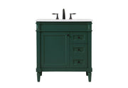 Elegant Lighting - VF31832GN - Single Bathroom Vanity - Bennett - green