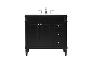Elegant Lighting - VF31836BK - Single Bathroom Vanity - Bennett - black
