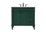 Elegant Lighting - VF31836GN - Single Bathroom Vanity - Bennett - Green