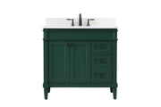 Elegant Lighting - VF31836GN-BS - Single Bathroom Vanity - Bennett - Green