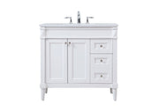 Elegant Lighting - VF31836WH - Single Bathroom Vanity - Bennett - white