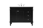 Elegant Lighting - VF31842BK - Single Bathroom Vanity - Bennett - black