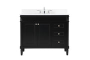 Elegant Lighting - VF31842BK-BS - Single Bathroom Vanity - Bennett - black