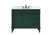 Elegant Lighting - VF31842GN-BS - Single Bathroom Vanity - Bennett - Green