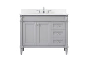 Elegant Lighting - VF31842GR-BS - Single Bathroom Vanity - Bennett - grey