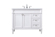 Elegant Lighting - VF31842WH - Single Bathroom Vanity - Bennett - white