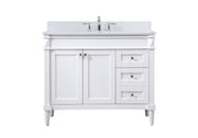 Elegant Lighting - VF31842WH-BS - Single Bathroom Vanity - Bennett - white