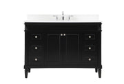 Elegant Lighting - VF31848BK-BS - Single Bathroom Vanity - Bennett - black
