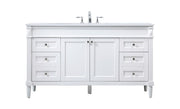 Elegant Lighting - VF31860WH - Single Bathroom Vanity - Bennett - white