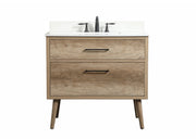 Elegant Lighting - VF41036NT-BS - Single Bathroom Vanity - Boise - natural oak