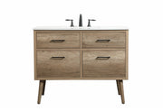 Elegant Lighting - VF41042NT - Single Bathroom Vanity - Boise - Natural Oak