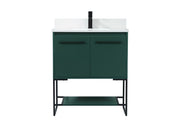 Elegant Lighting - VF42530MGN-BS - Vanity Sink Set - Sloane - Green