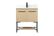 Elegant Lighting - VF42530MMP-BS - Vanity Sink Set - Sloane - Maple