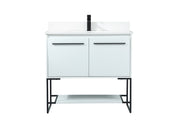 Elegant Lighting - VF42536MWH-BS - Vanity Sink Set - Sloane - White