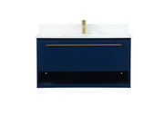 Elegant Lighting - VF43536MBL-BS - Vanity Sink Set - Roman - Blue