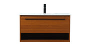Elegant Lighting - VF43536MTK - Vanity Sink Set - Roman - Teak