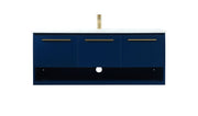 Elegant Lighting - VF43548MBL - Vanity Sink Set - Roman - Blue