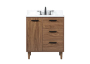 Elegant Lighting - VF47030WB-BS - Single Bathroom Vanity - Baldwin - walnut brown