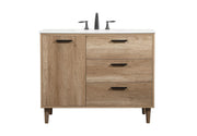 Elegant Lighting - VF47042NT - Single Bathroom Vanity - Baldwin - natural oak