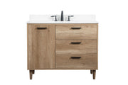 Elegant Lighting - VF47042NT-BS - Single Bathroom Vanity - Baldwin - natural oak