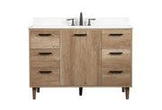 Elegant Lighting - VF47048NT-BS - Single Bathroom Vanity - Baldwin - natural oak