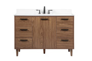 Elegant Lighting - VF47048WB-BS - Single Bathroom Vanity - Baldwin - walnut brown
