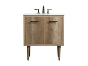 Elegant Lighting - VF48030NT - Single Bathroom Vanity - Cyrus - Natural oak
