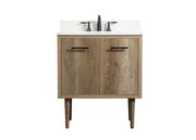 Elegant Lighting - VF48030NT-BS - Single Bathroom Vanity - Cyrus - Natural oak