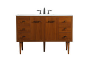 Elegant Lighting - VF48048MTK - Single Bathroom Vanity - Cyrus - Teak